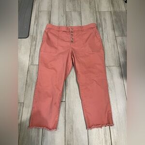 LOFT Coral Ankle Cropped Pants